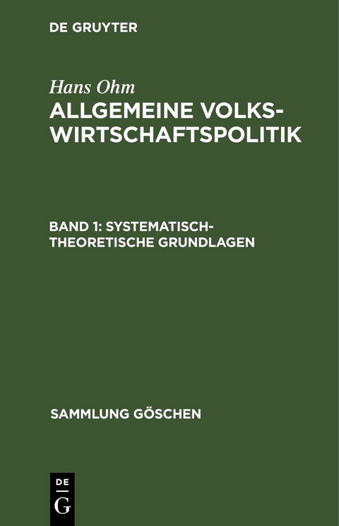 Systematisch-theoretische Grundlagen