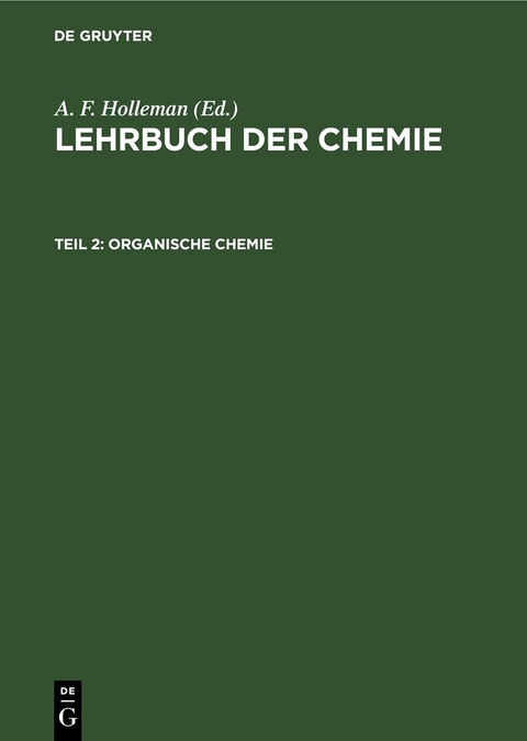 Lehrbuch der Chemie / Organische Chemie - 