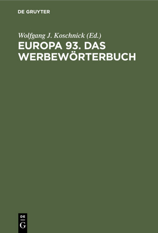 Europa 93. Das Werbewörterbuch
