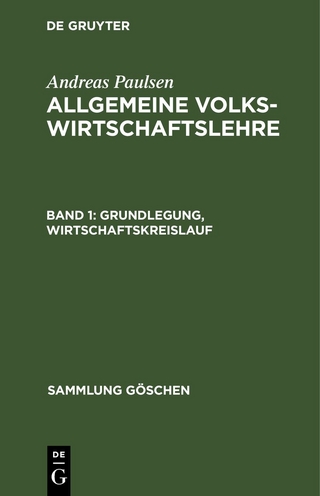 Grundlegung, Wirtschaftskreislauf