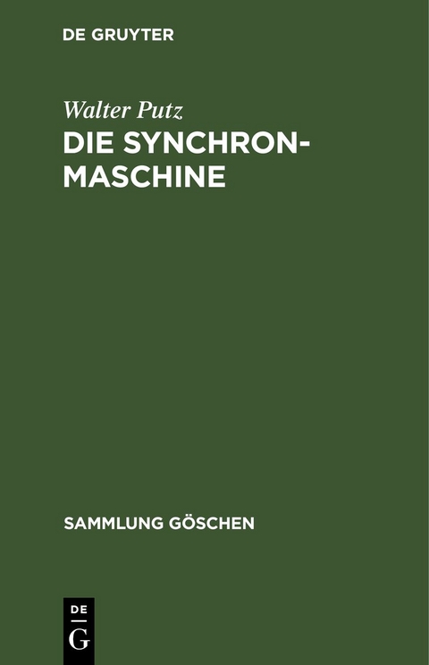 Die Synchronmaschine - Walter Putz
