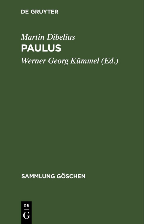 Paulus - Martin Dibelius