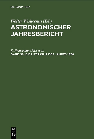 Astronomischer Jahresbericht / Die Literatur des Jahres 1958