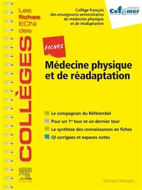 Fiches m&eacute;decine physique et de r&eacute;adaptation