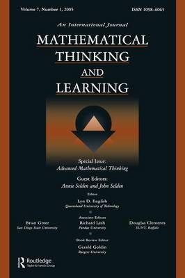 Advanced Mathematical Thinking - 