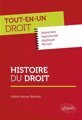 Histoire du droit - Val&eacute;rie Menes-Redorat