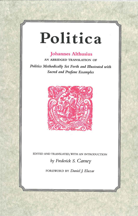 Politica - Johannes Althusius
