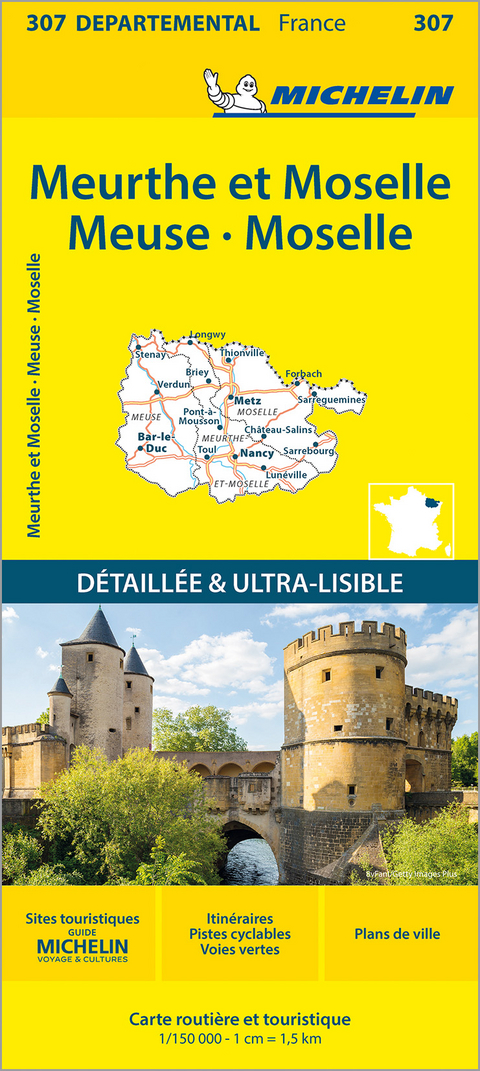 Meurthe et Moselle Meuse Moselle - Michelin Local Map 307 -  Michelin