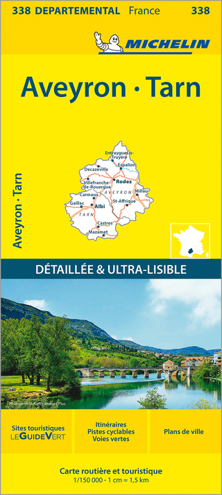 Aveyron, Tarn - Michelin Local Map 338