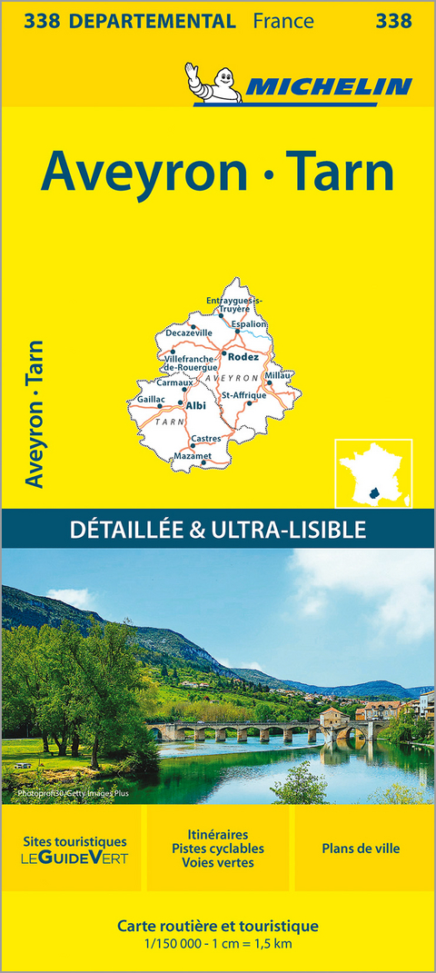 Aveyron, Tarn - Michelin Local Map 338 -  Michelin
