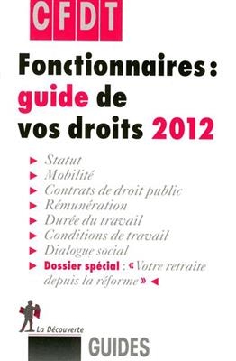 Fonctionnaires : guide de vos droits 2012 -  Cfdt