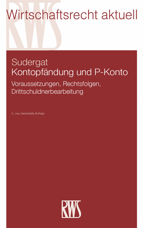 Kontopf&auml;ndung und P-Konto -  Lutz G. Sudergat