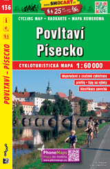 Povltav&iacute;, P&iacute;secko / Moldauland, Pisek (Radkarte 1:60.000)