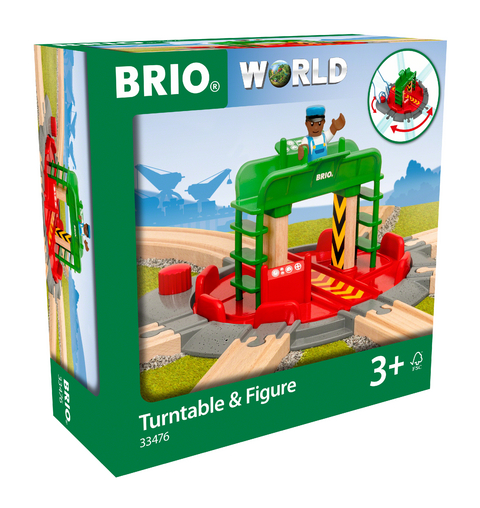 BRIO World - Lok-Drehscheibe mit Kontrollbr&uuml;cke
