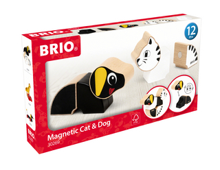 30269 BRIO Magnet-Tiere Hund und Katze