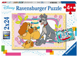 Ravensburger Kinderpuzzle - 05087 Disneys liebste Welpen - Puzzle f&uuml;r Kinder ab 4 Jahren, mit 2x24 Teilen