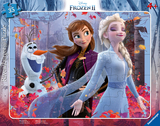 Ravensburger Kinderpuzzle - 05074 Magische Natur - Rahmenpuzzle f&uuml;r Kinder ab 4 Jahren, Disney Frozen Puzzle mit Anna und Elsa, mit 35 Teilen
