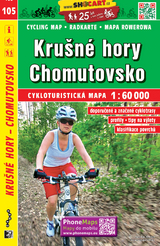 Kru&scaron;n&eacute; hory, Chomutovsko / Erzgebirge, Komotau (Radkarte 1:60.000)