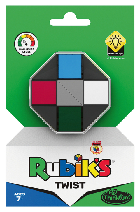 ThinkFun - 76401 - Rubik's Twist, der kreative R&auml;tselspa&szlig; f&uuml;r Fans des original Rubik's Cubes. Kreiere unz&auml;hlige Formen. F&uuml;r alle Fans des Zauberw&uuml;rfels.
