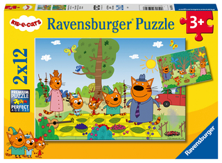 Ravensburger Kinderpuzzle - 05079 Familientag in der Natur - Puzzle für Kinder ab 3 Jahren, mit 2x12 Teilen
