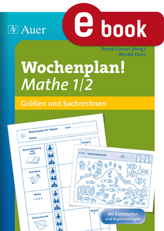 Wochenplan Mathe 1/2, Größen und Sachrechnen