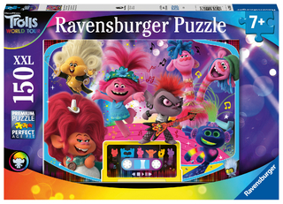Ravensburger Kinderpuzzle - 12913 Zusammen sind wir stark - Trolls-Puzzle für Kinder ab 7 Jahren, mit 150 Teilen im XXL-Format