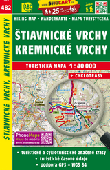 &Scaron;tiavnick&eacute; vrchy, Kremnick&eacute; vrchy / Schemnitzer Berge, Kremnitzer Berge (Wander - Radkarte 1:40.000)