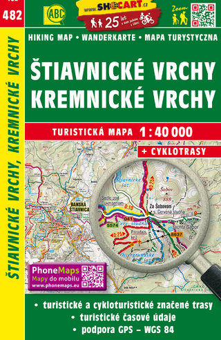 Štiavnické vrchy, Kremnické vrchy / Schemnitzer Berge, Kremnitzer Berge (Wander - Radkarte 1:40.000)