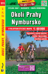 Okol&iacute; Prahy, Nymbursko / Prag Umgebung, Nimburg (Radkarte 1:60.000)