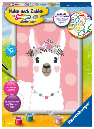 CreArt, Malen nach Zahlen Kinder - No Drama Lama