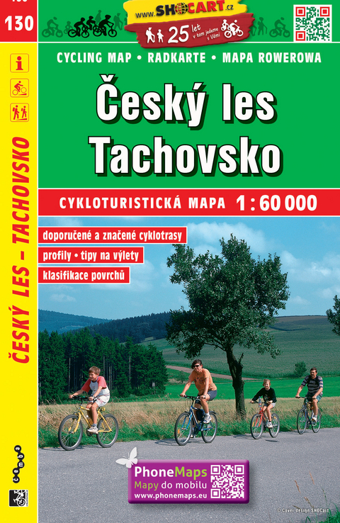 Česk&yacute; les, Tachovsko / Oberpf&auml;lzer Wald, Tachau (Radkarte 1:60.000)