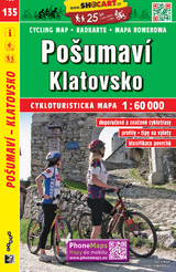 Po&scaron;umav&iacute;, Klatovsko / B&ouml;hmerwald-Vorgebirge, Klattau (Radkarte 1:60.000)