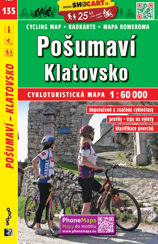 Pošumaví, Klatovsko / Böhmerwald-Vorgebirge, Klattau (Radkarte 1:60.000)