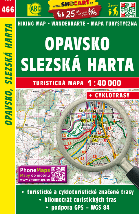 Opavsko, Slezsk&aacute; Harta / Troppau, Slezsk&aacute; Harta (Wander - Radkarte 1:40.000)