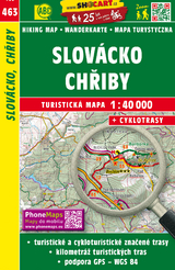 Slov&aacute;cko, Chřiby / M&auml;hrische Slowakei, Marsgebirge (Wander - Radkarte 1:40.000)
