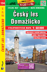 Česk&yacute; les, Domažlicko / Oberpf&auml;lzer Wald, Taus (Radkarte 1:60.000)