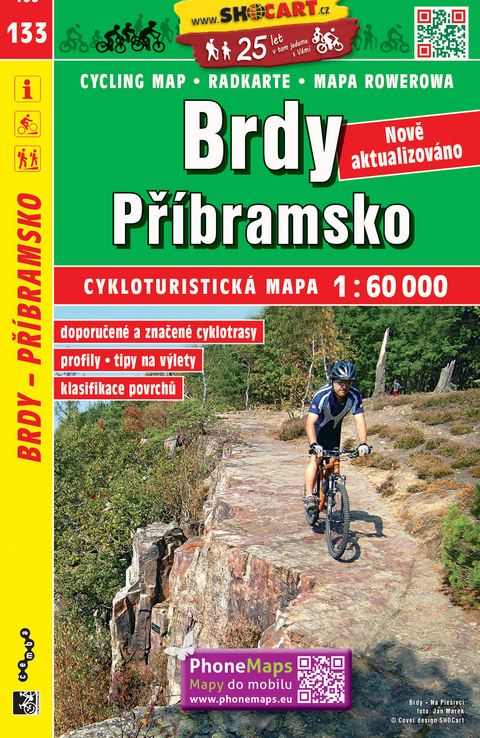 Brdy, Př&iacute;bramsko / Brdy, Pribram (Radkarte 1:60.000)
