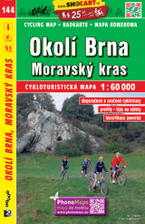 Okol&iacute; Brna, Moravsk&yacute; kras / Br&uuml;nner Umland, M&auml;hrischer Karst (Radkarte 1:60.000)