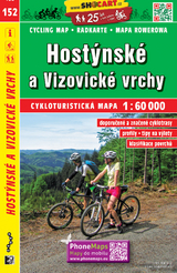 Host&yacute;nsk&eacute; a Vizovick&eacute; vrchy / Hosteiner und Wisowitzer Berge (Radkarte 1:60.000)