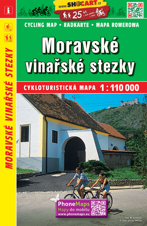 Moravsk&eacute; vinařsk&eacute; stezky / M&auml;hrische Weinstiege (Radkarte 1:110.000)