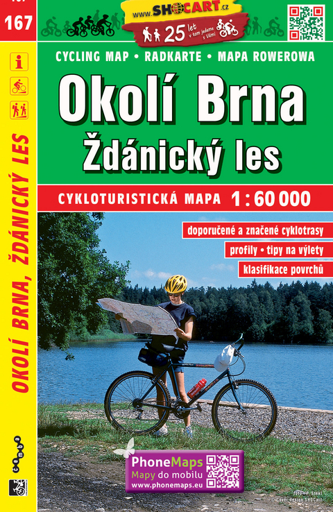 Okol&iacute; Brna, Žd&aacute;nick&yacute; les / Br&uuml;nner Umland, Steinitzer Wald (Radkarte 1:60.000)