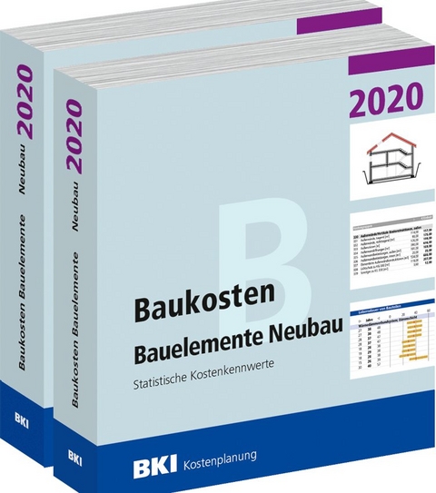 BKI Baukosten Gebäude + Bauelemente Neubau 2020 - Kombi Teil 1-2