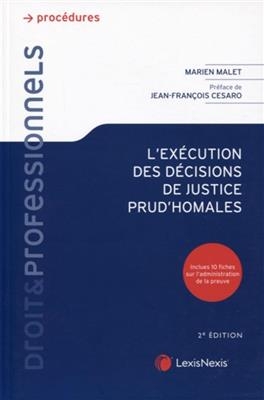 L'ex&eacute;cution des d&eacute;cisions de justice prud'homales