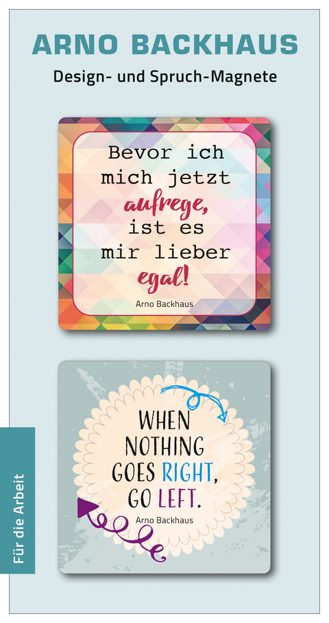 F&uuml;r die Arbeit - Arno Backhaus