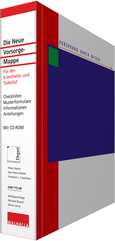 Die Neue Vorsorge-Mappe - Peter Depr&eacute;, Karl-Heinz Belser, Friedrich L. Cranshaw, Wolfgang Popp, Michael Blauth, Oliver Jenal