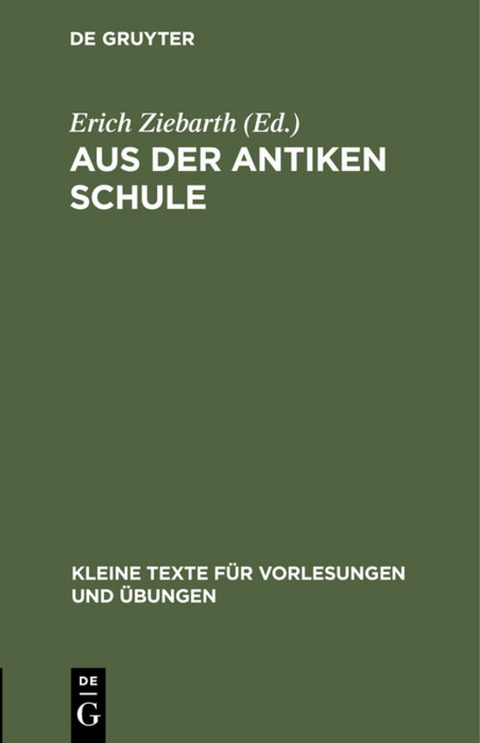 Aus der antiken Schule - 