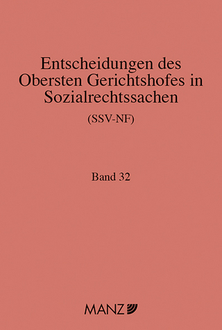 Entscheidungen des obersten Gerichtshofes in Sozialrechtssachen SSV-NF