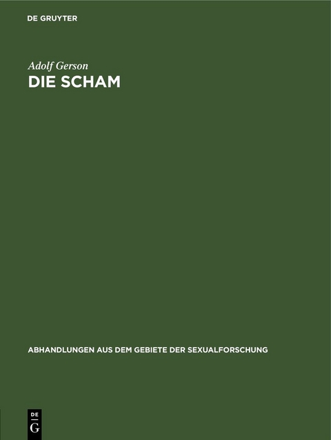 Die Scham - Adolf Gerson