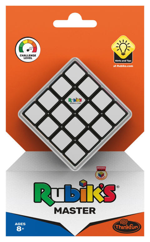 Thinkfun - 76400 - Rubik's Master, Zauberw&uuml;rfel im 4x4 Format, gr&ouml;&szlig;ere Herausforderung als der original Rubik's Cube 3x3, Denkspiel f&uuml;r Erwachsene und Kinder ab 8 Jahren