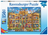 Ravensburger Kinderpuzzle - 12919 Blick in die Ritterburg - Ritter-Puzzle f&uuml;r Kinder ab 7 Jahren, mit 150 Teilen im XXL-Format
